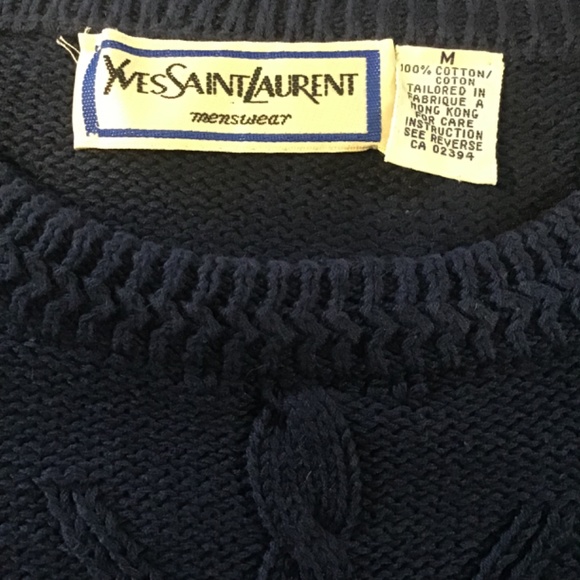 Yves Saint Laurent Navy Medium Size Sweater - Picture 4 of 4